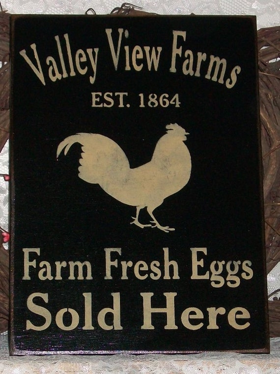 Dairy Farm Fresh Milk Egg Sign SVG File