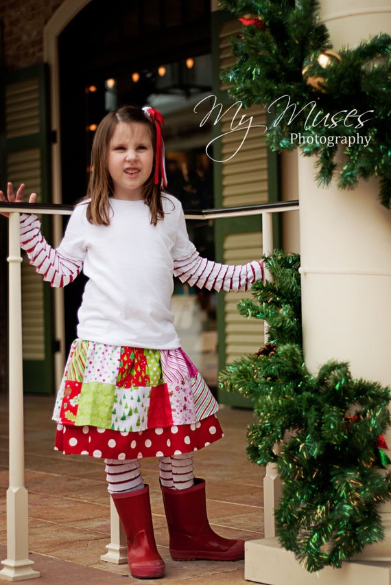 F\/Pattern Charm School Skirt Patchwork Twirl b