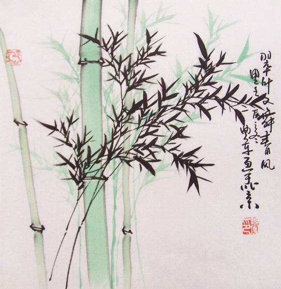 Original Ink Painting Bamboo Painting Chinese Painting   Il 570xN.425341000 Mfrg 