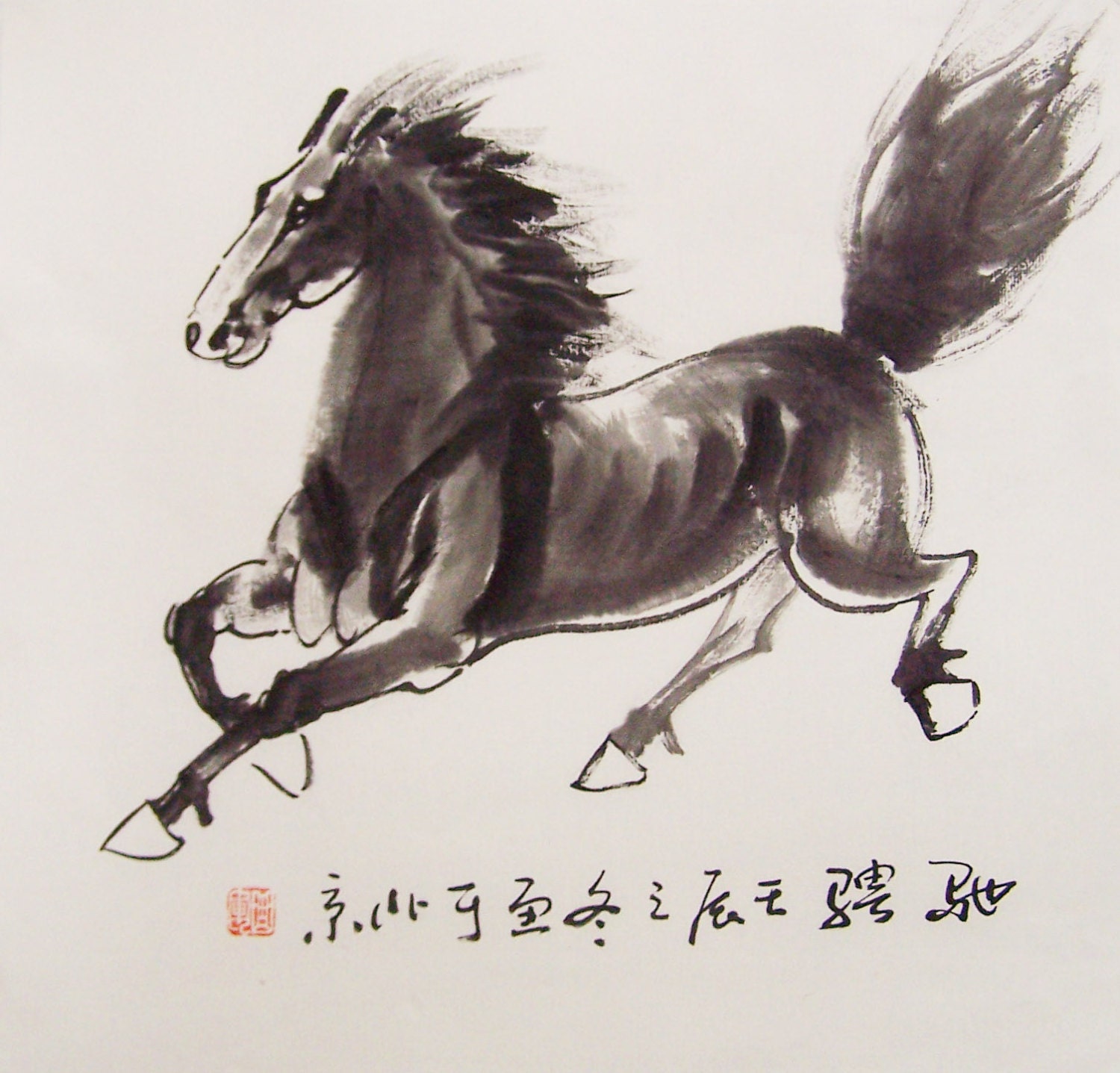 Original Horse Painting Chinese Painting Ink Painting