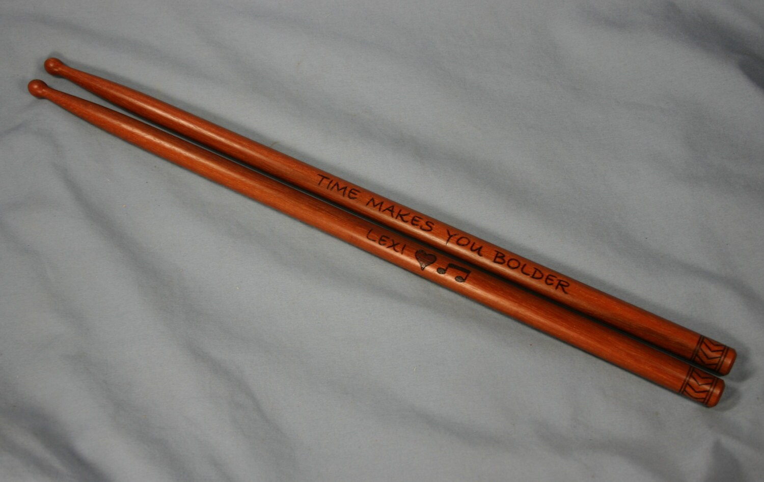 Custom Personalized Drumsticks Drum Sticks Pair by jerryswoodworks