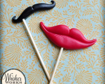 Photo Booth Props - The Sassy Couple - Set of 2