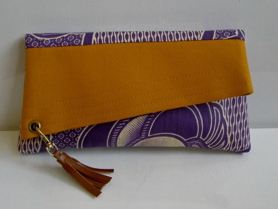 Handmade Clutch purse African print Bag Women&#39;s by AaliyahMakoni
