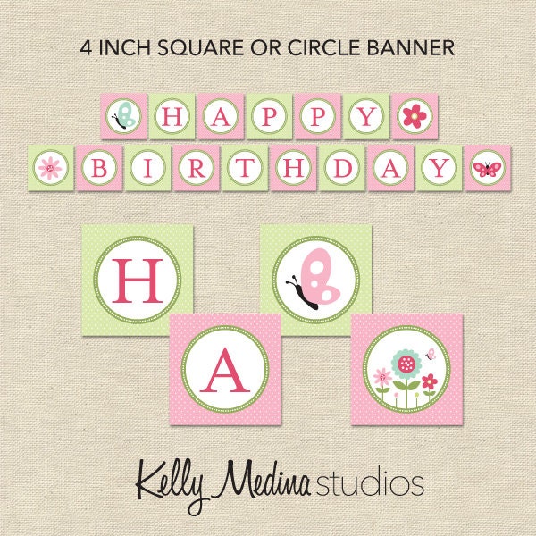 template square banner birthday Banner Template  birthday  Square Birthday Happy banner 4