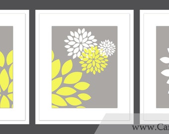 Grey And Yellow Wall Decor