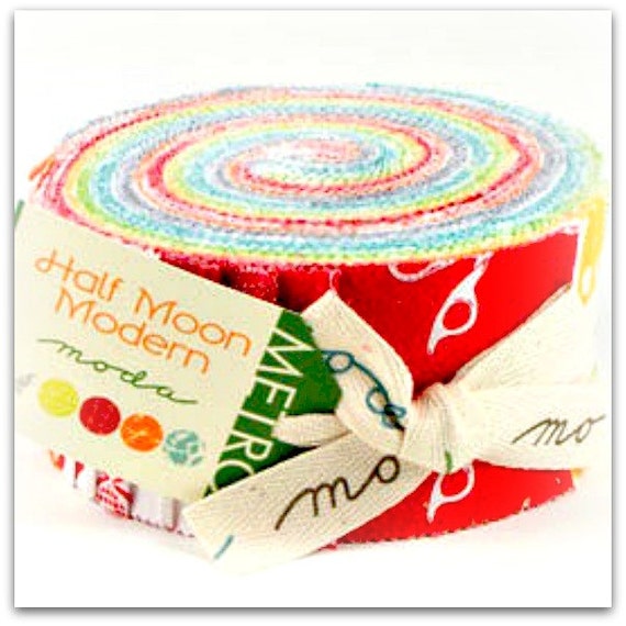 Moda Modern Half Moon Jelly Roll By Blijeolifantje On Etsy