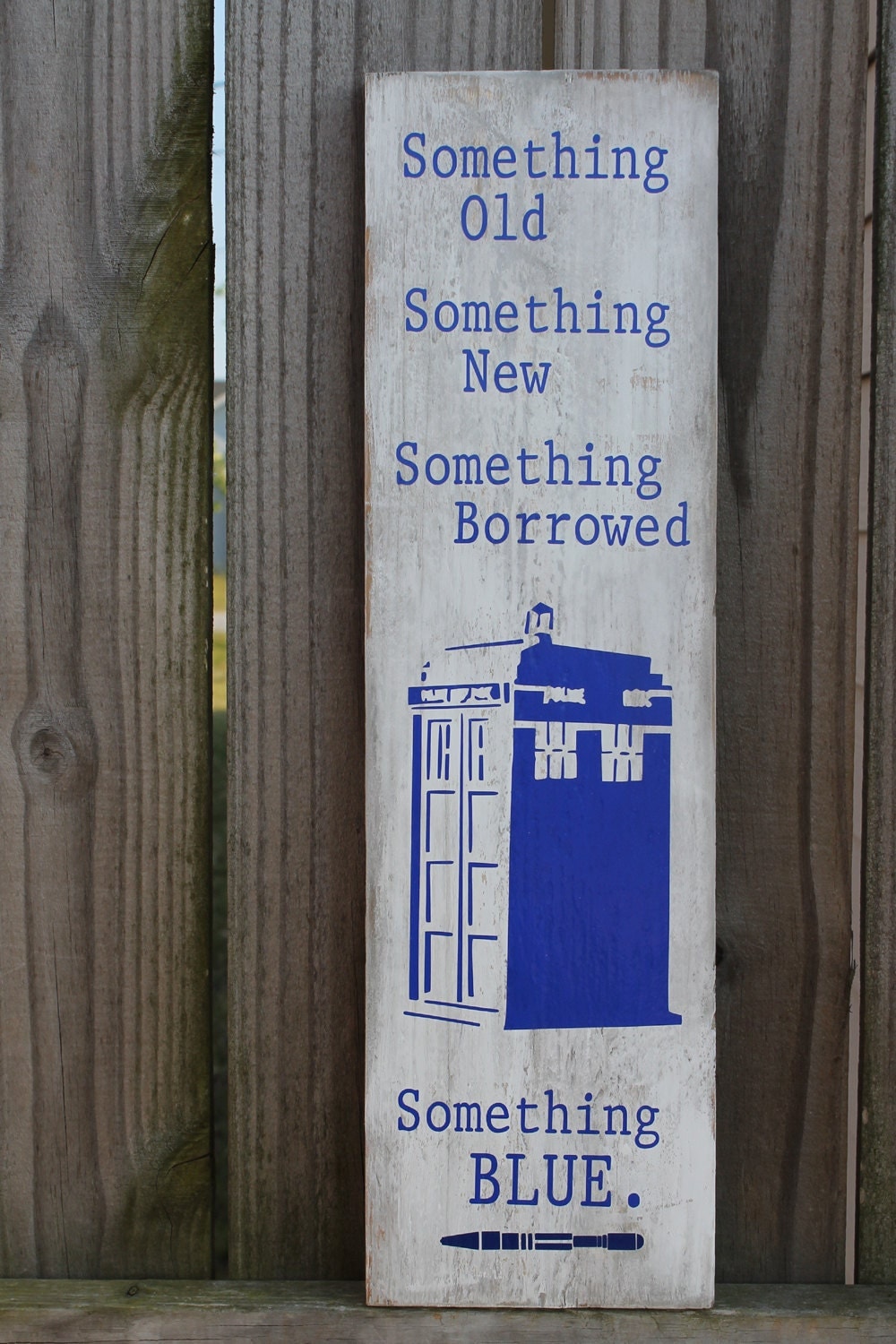  Doctor  Dr Who Something  Old  NEW  Borrowed BLUE Tardis Wedding