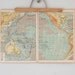 Antique Maps / Ocean Charts / 1940s Maps of the Pacific Ocean, Atlantic Ocean, and Arctic Regions