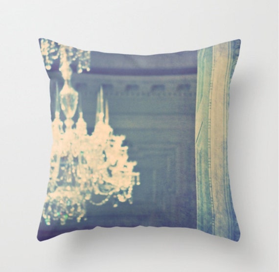 decorative throw pillow cover mint blue pillow cover french