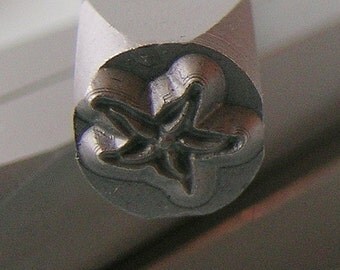 Starfish Metal Metal Design Stamp-Measures approx 6 mm- Metal Design Stamp-Metal Stamping Supplies for Personalized Jewelry