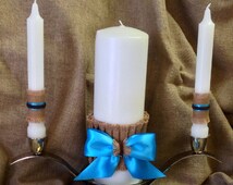 Popular items for rustic unity candle on Etsy