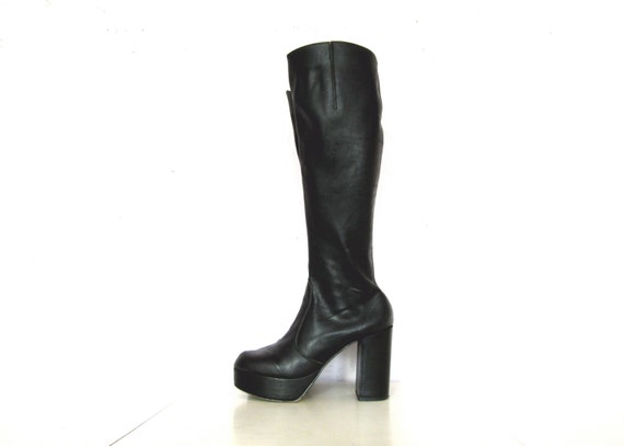 90s knee high platform boots