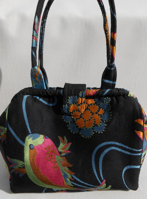 Koi Fish Black Doctor Bag