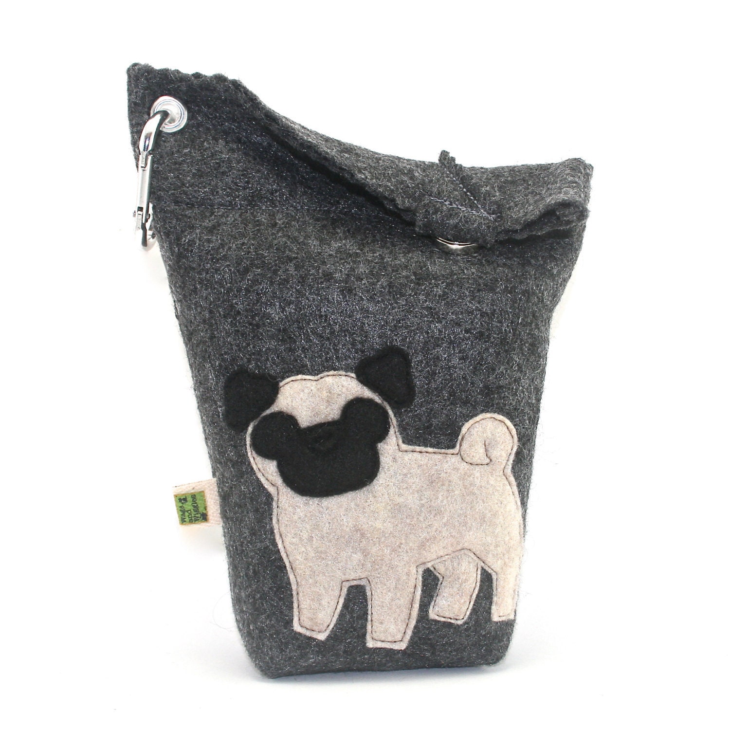 Dog Poop Bag Holder Small Leash Bag Pug