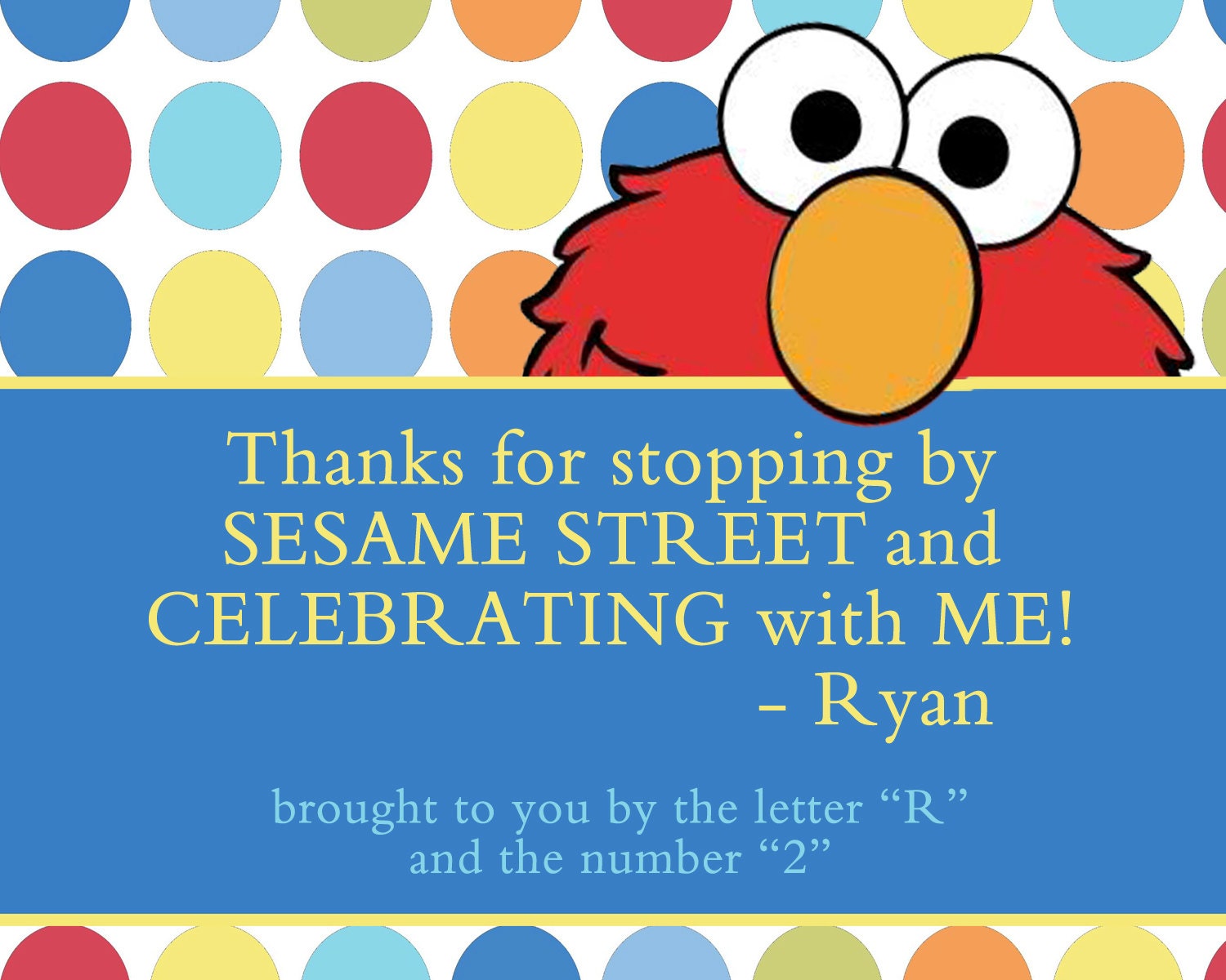 Elmo favor tags birthday favor tag elmo sesame street tags