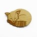 Woodland fox brooch ~ laser cut jewellery