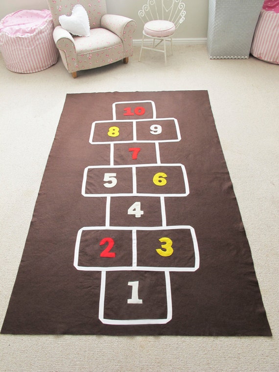 Hopscotch Mat Pattern by CoolSpacesForKids on Etsy