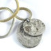 Ceramic Necklace Double Disc Pendant Handmade Jewelry on Suede Thong Organic Tones