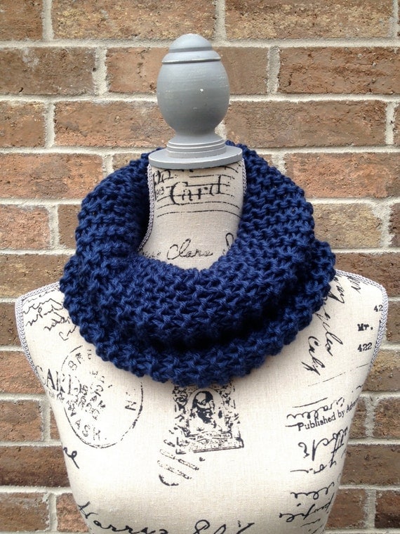 Kids Knit Cowl Pattern Beginner Knitting by IndustrialWhimsy