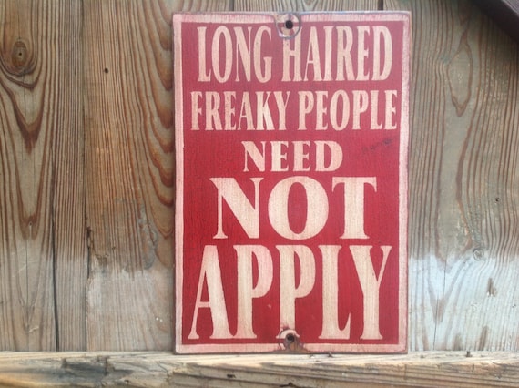 Wood sign long haired freaky people song by KingstonCreations