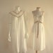 1950s White & Taupe Peignoir Set // Miss Siren Chiffon// Mad Men// M