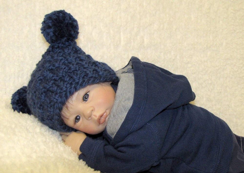 EZ-Knit Jester Baby Hat Knitting Pattern Super by ezcareknits