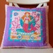 Reserved for Sarina, Set of Two Pillows, Mermaid and Dolphin, Pink and Purple