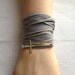 Sideways Cross Wrap Bracelet Silk Ribbon Convertible Wrap Jewelry, Bracelet/Anklet/Choker