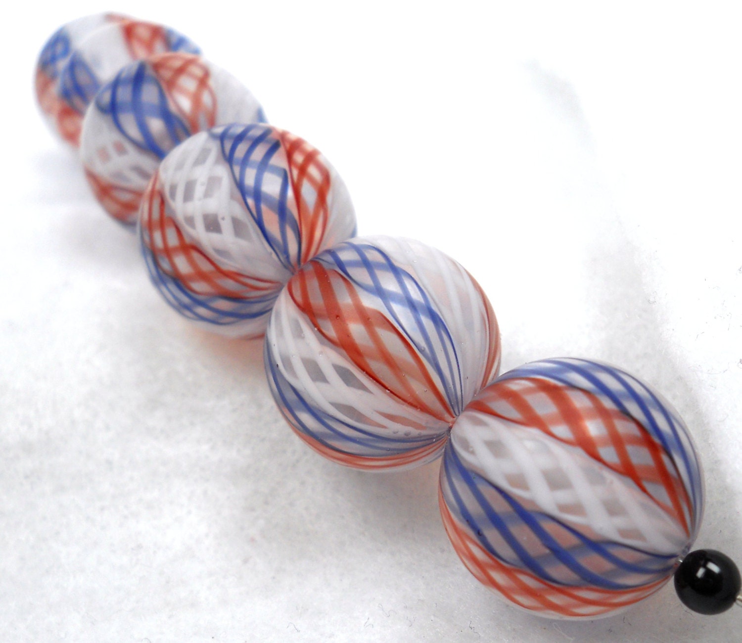 American Trade Bead Texas Strand of 6 ball beads. by hwcglass