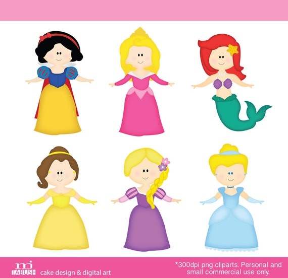 Items similar to Princess Cliparts Personal and commercial use on Etsy