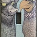 Where the Wild Things Are Light Switch Plate / Upcycled / Recycled