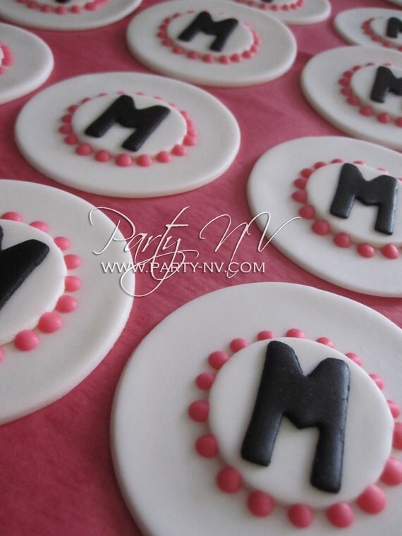 EDIBLE (Fondant Toppers) - Custom Letters Il_570xn