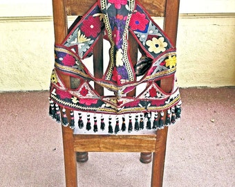 Vintage Tribal Textile from Central Asia - Camel Trapping Necklace