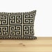 Black and Oatmeal Geometric Pillow Cover, Modern & Urban Home Decor | 12x18, 16x16, 18x18 or 20x20 | Greek Key Pattern Pillow Case