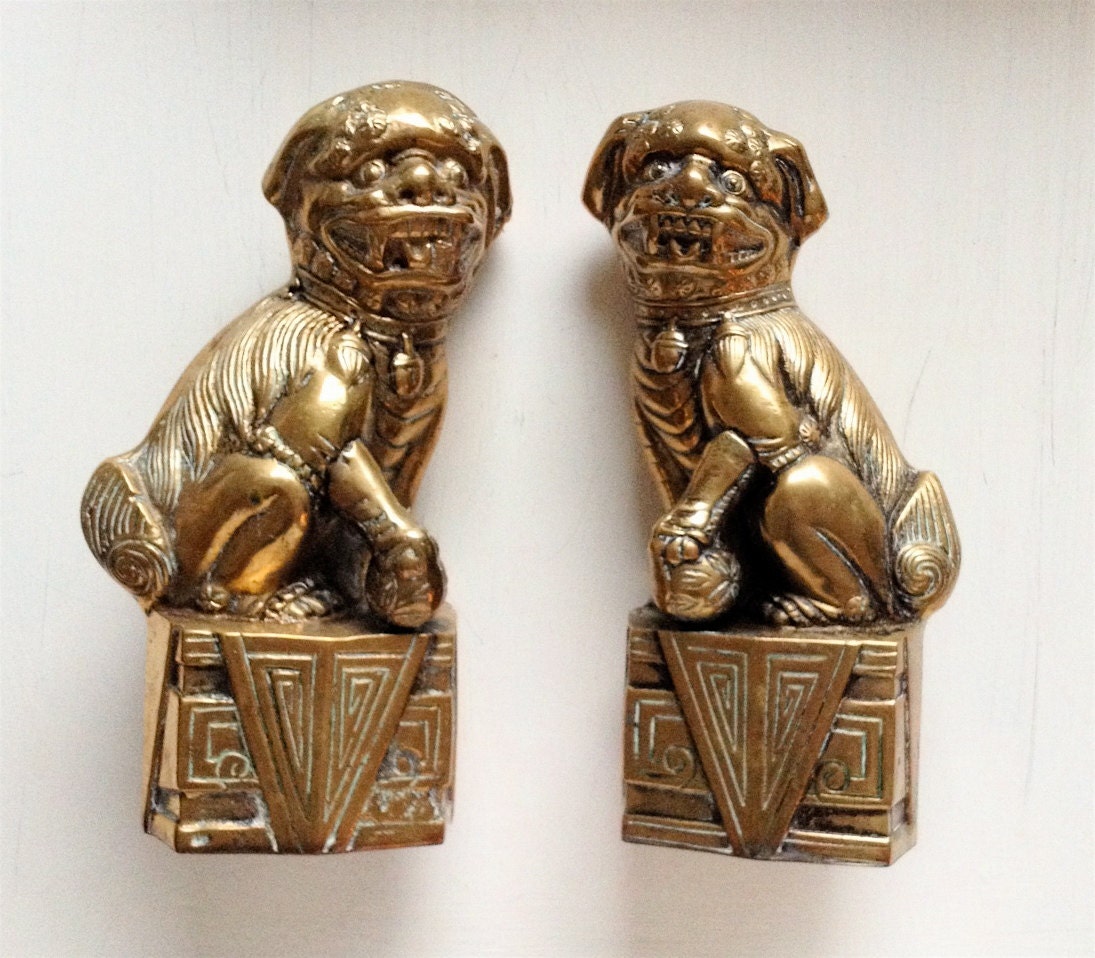 antique foo dog statues