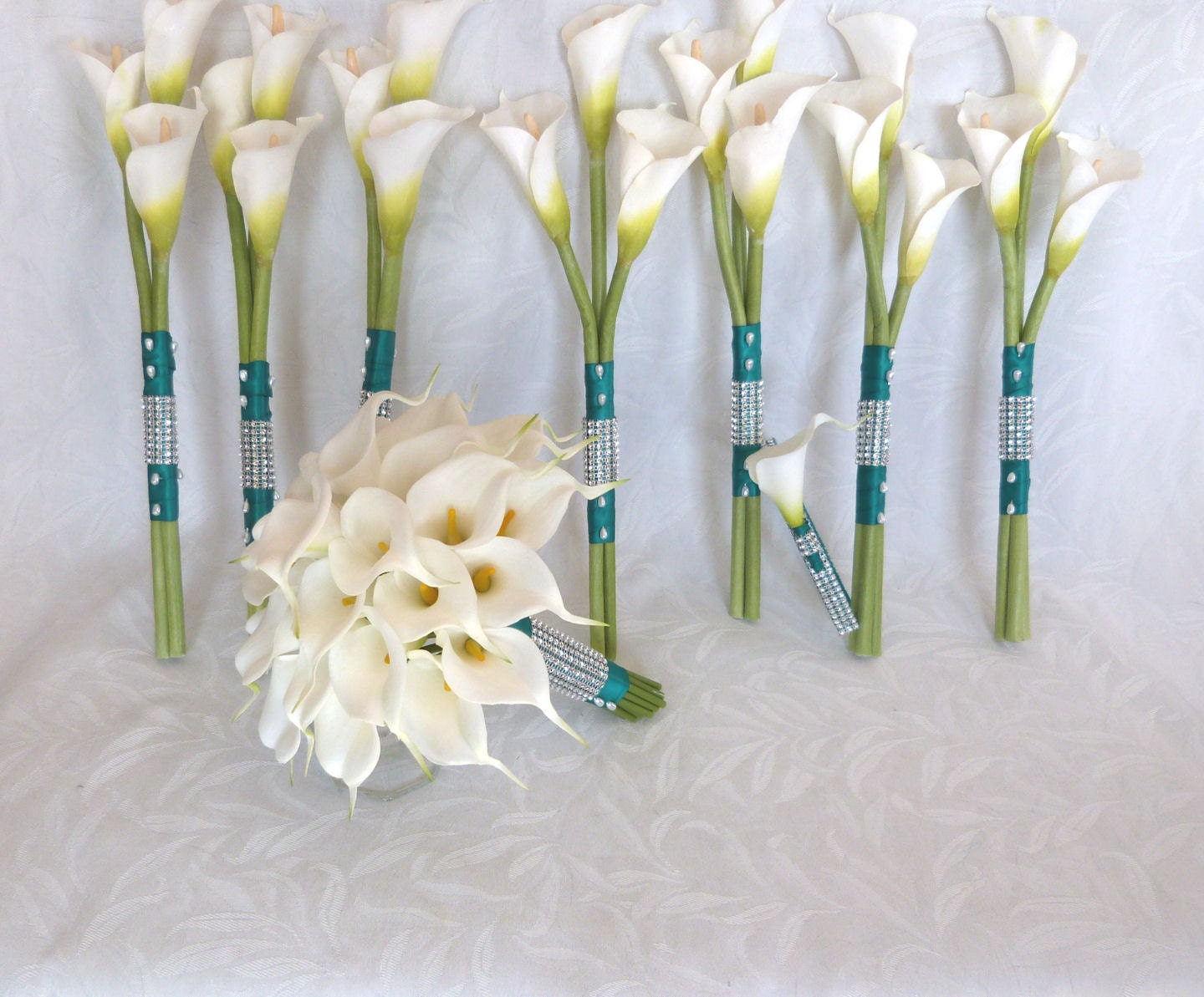 Calla lily wedding bouquet simple elegant by ChurchMouseCreations