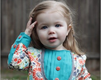 Sabrina Shirttail Dress: Girls Dress Pattern, Baby Dress Pattern, Toddler Dress Pattern
