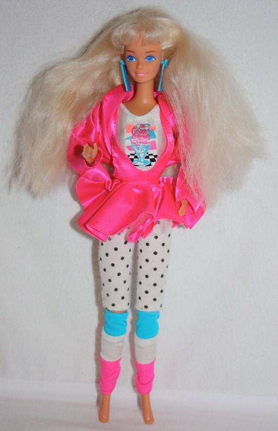 Vintage 1980's Cool Times Barbie Rocker Blond Barbie Doll