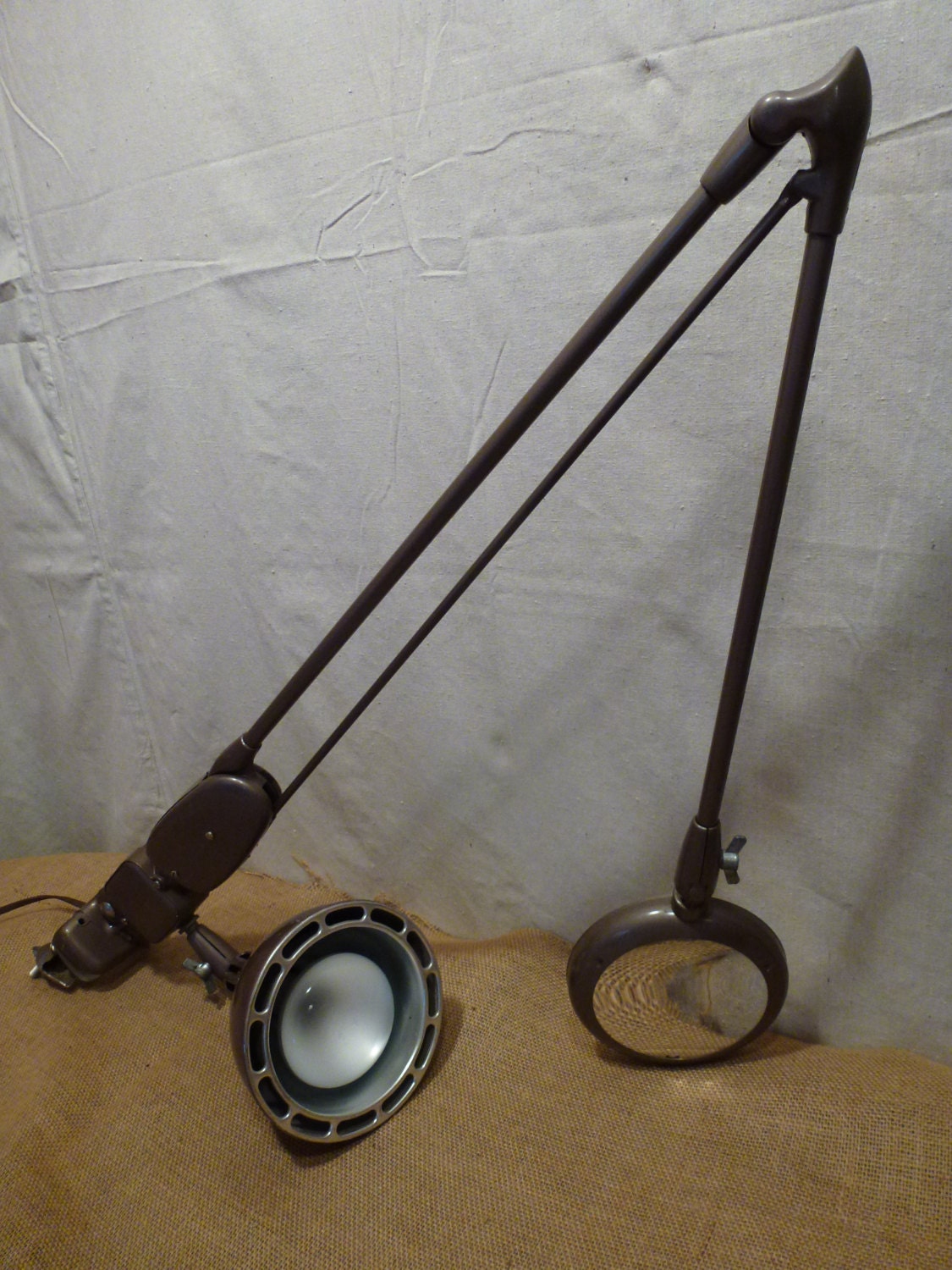 Industrial Desk Lamp Magnifying glass Drafting Table Lamp