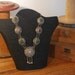 Silver Tone Necklace - Colored Stones - Southwestern - 80's - Native American