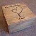 Vintage Looking Hand Burned Personalized Ringbearers/Keepsake Box....Rustic Wedding....Jewelry