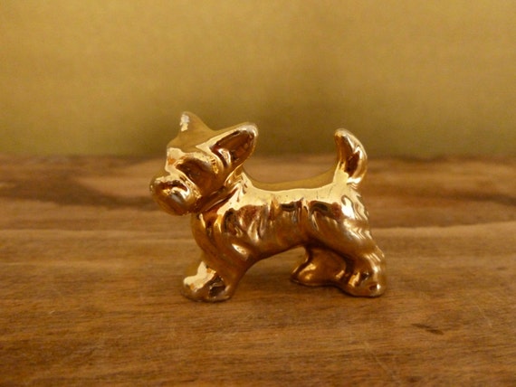 Vintage Mini Scotty Dog Figurine