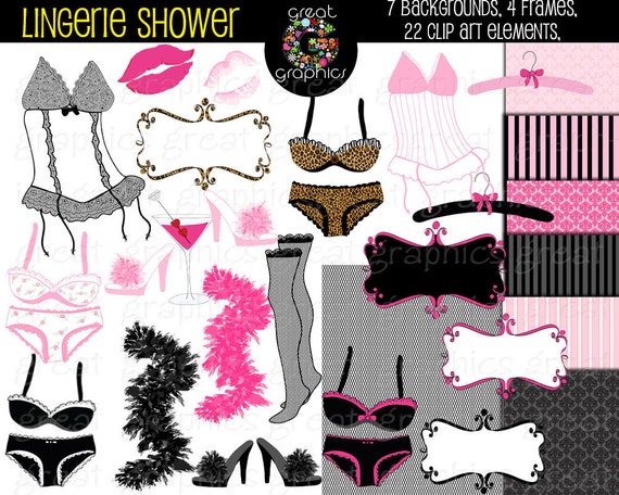 Lingerie Shower Clipart 26