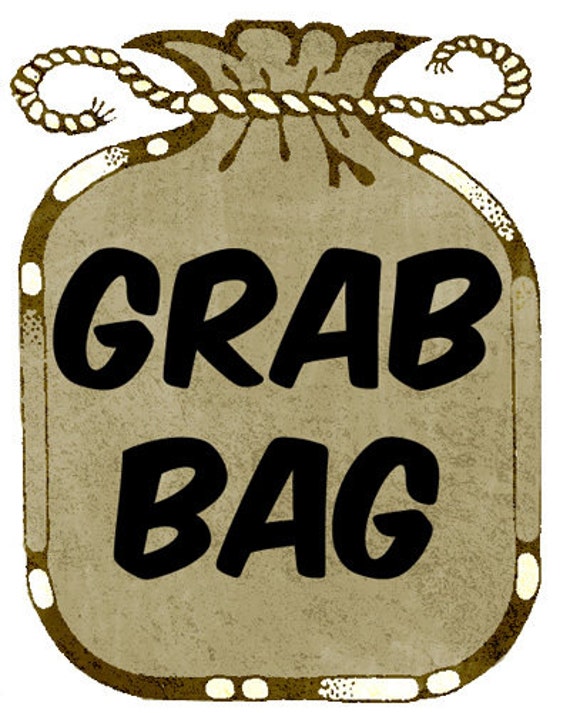 MYSTERY GRAB BAG 50 Pieces Scrapbooking Paper Tags