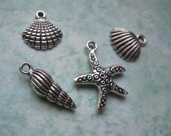 SALE - Beach Charm Collection in Silver Tone - C1451