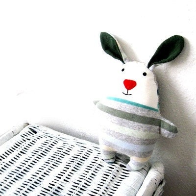 Free Stuffed Bunny Pillow Pattern -- A Free Sewing Pattern for a