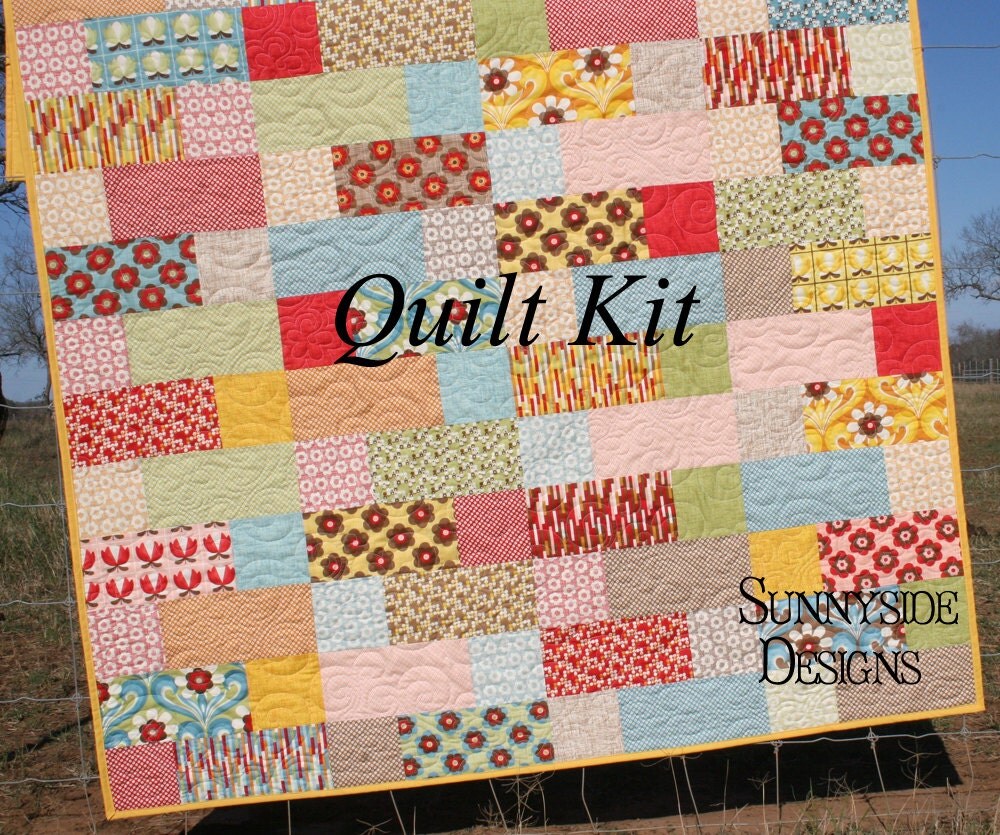 Quilt Kit Boho Urban Chiks Moda Fabrics by SunnysideFabrics