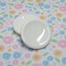 17mm Dollhouse Miniature plates white ceramic 2pcs 1:12 scale one inch