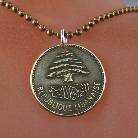 reserved LEBANON NECKLACE. coin jewelry. lebanese.