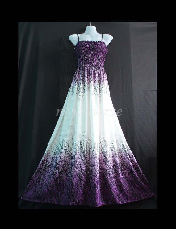Maxi Dress  Purple  Bridesmaid  Dress  Women Plus  Size  by 